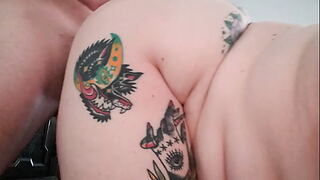 fat tattooed plus-size nicked up